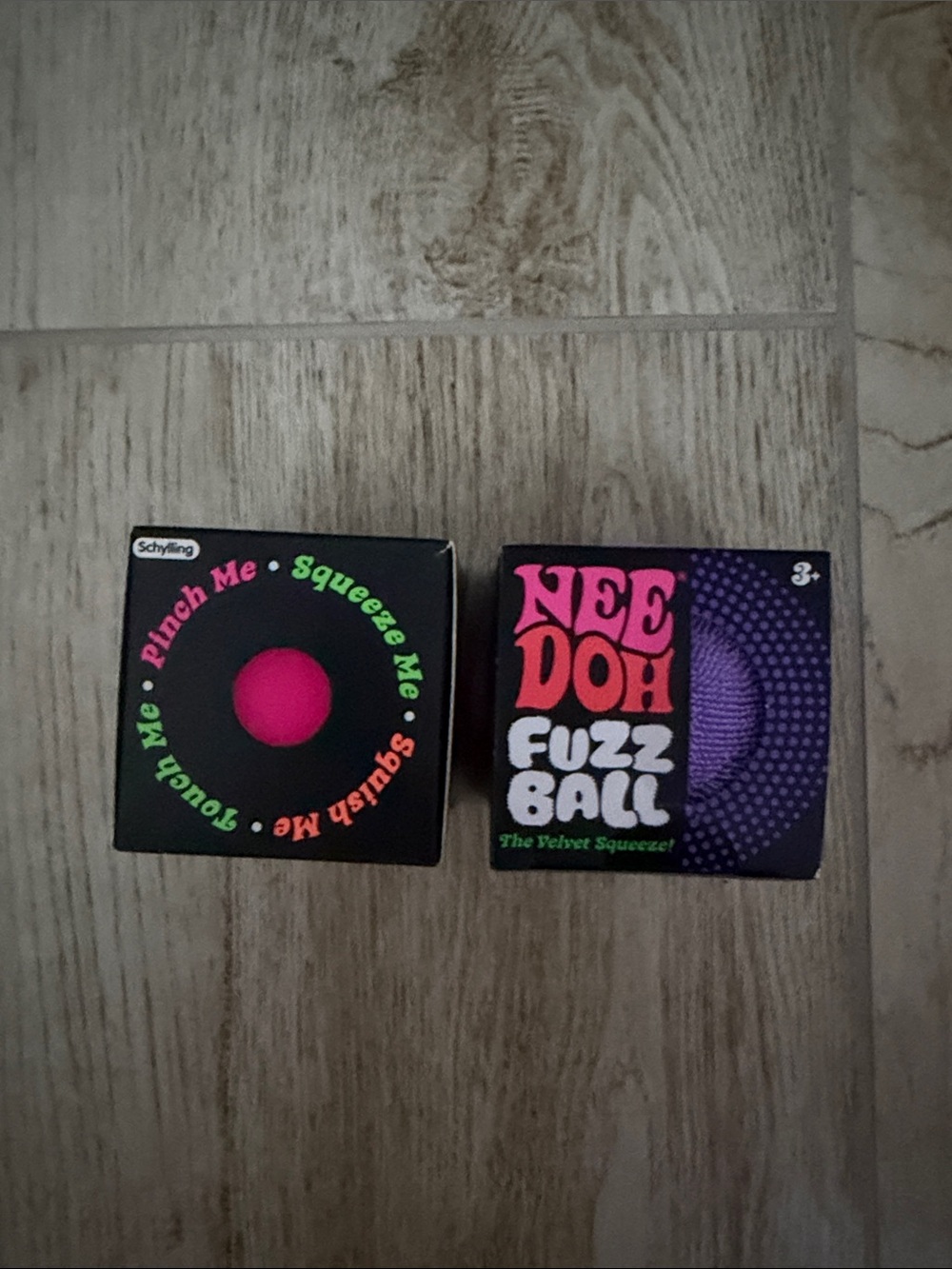 NEEDOH authentic Fuzz Ball purple and pink groovy glob Squishy Toys